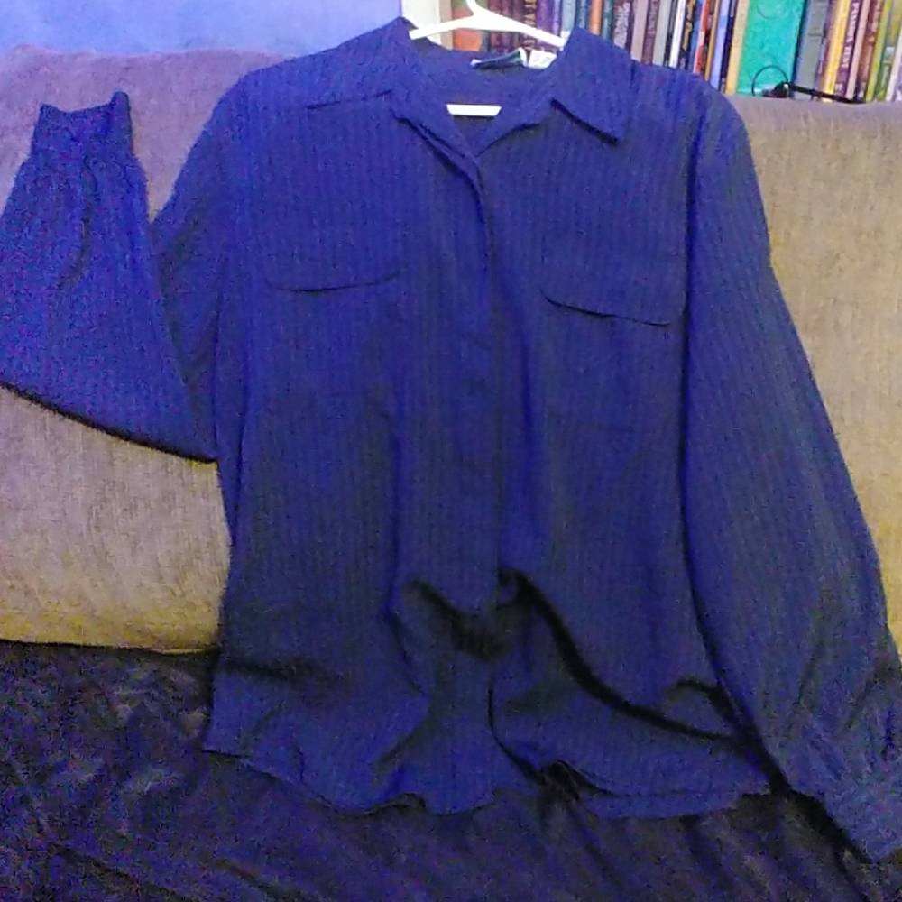 Lady's Navy Blue Blouse